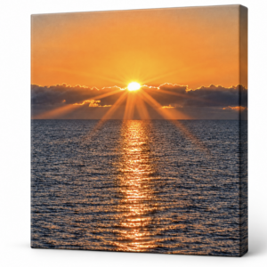 Leinwandbild 2026 Größe frei wählbar Sonnenaufgang
